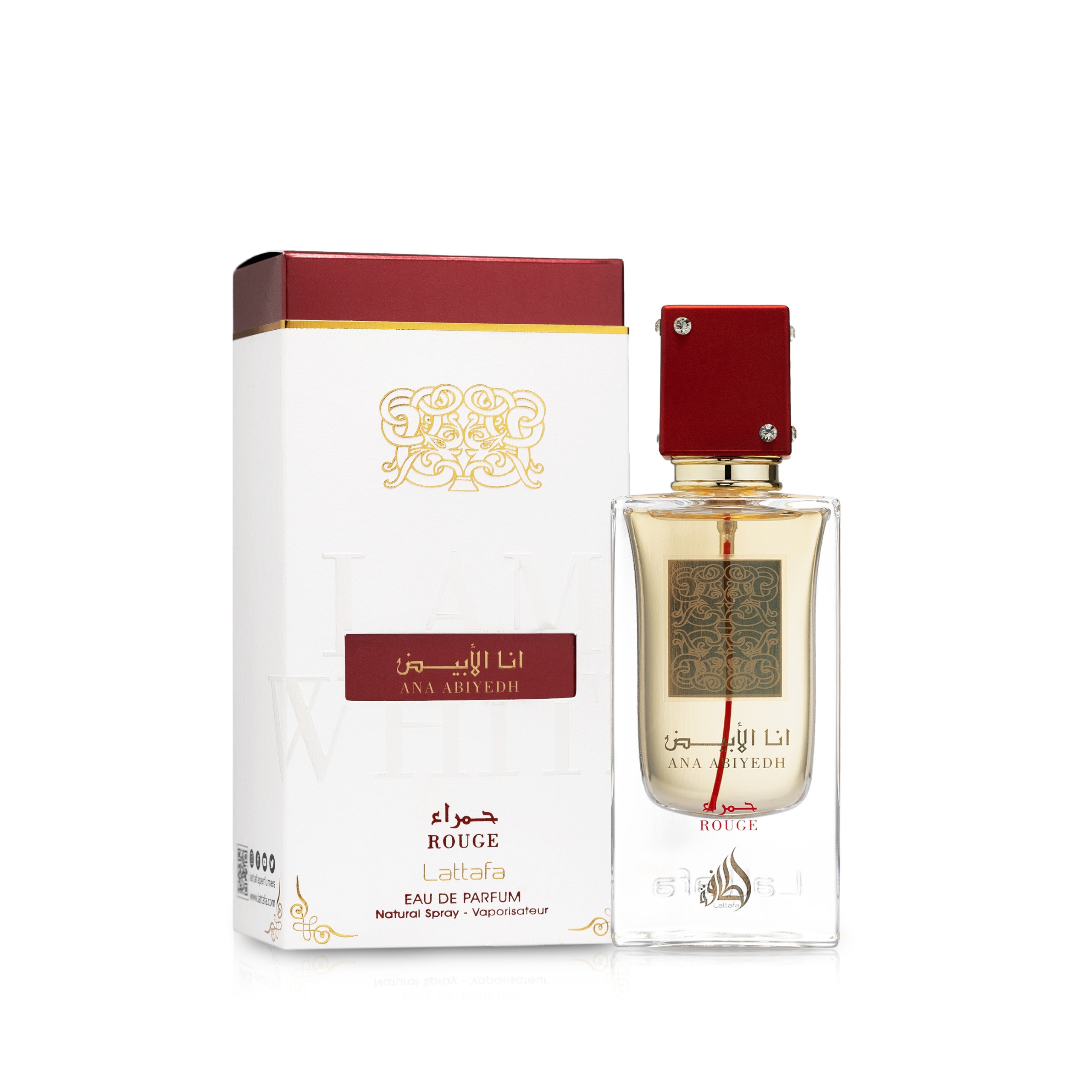 Lattafa Ana Abiyedh Rouge Perfume For Men and Women, EDP, 60ml